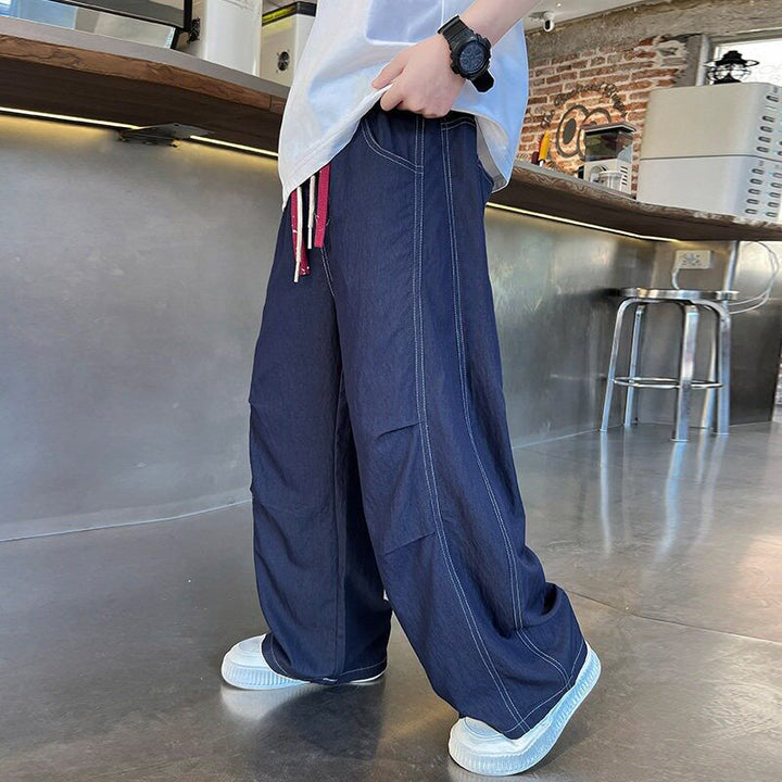 Damen weite und bequeme Denim-Hose mit praktischen Taschen Echo Archiv