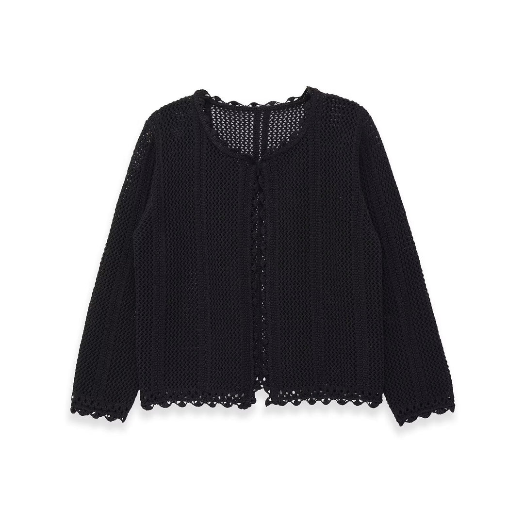 Damen luftige Strickjacke mit feinen Details und romantischem Design Echo Archiv