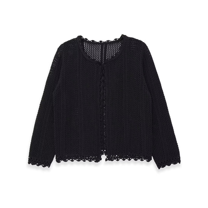 Damen luftige Strickjacke mit feinen Details und romantischem Design Echo Archiv