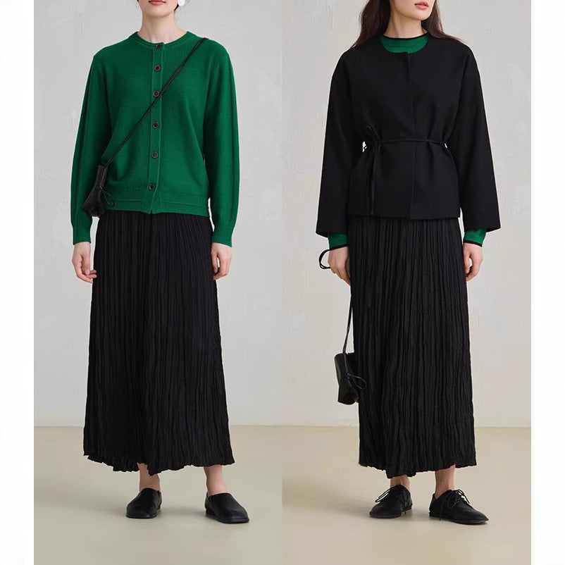 Damen Eleganter, schwingender Maxirock Echoarchiv