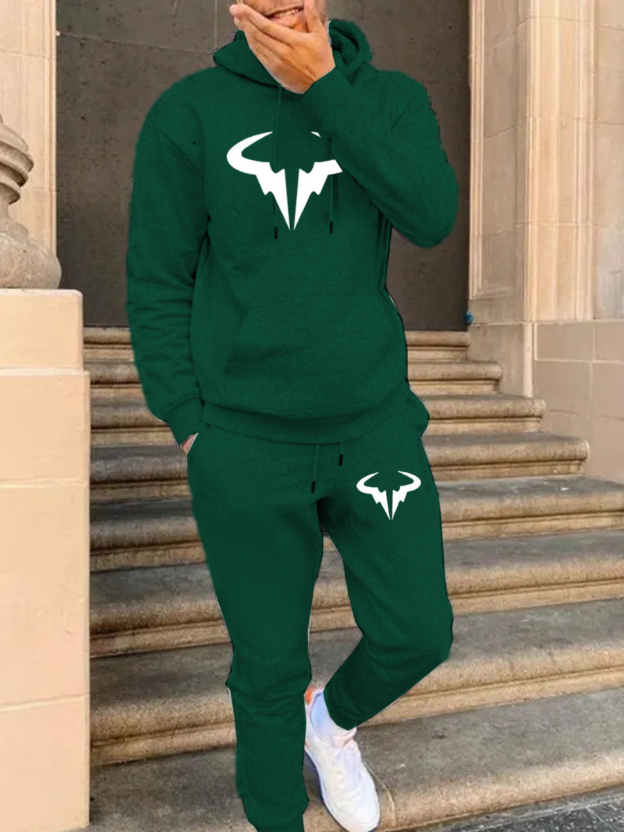 Herren stylisches Kapuzenanzug mit hochmodernem Logo Echoarchiv