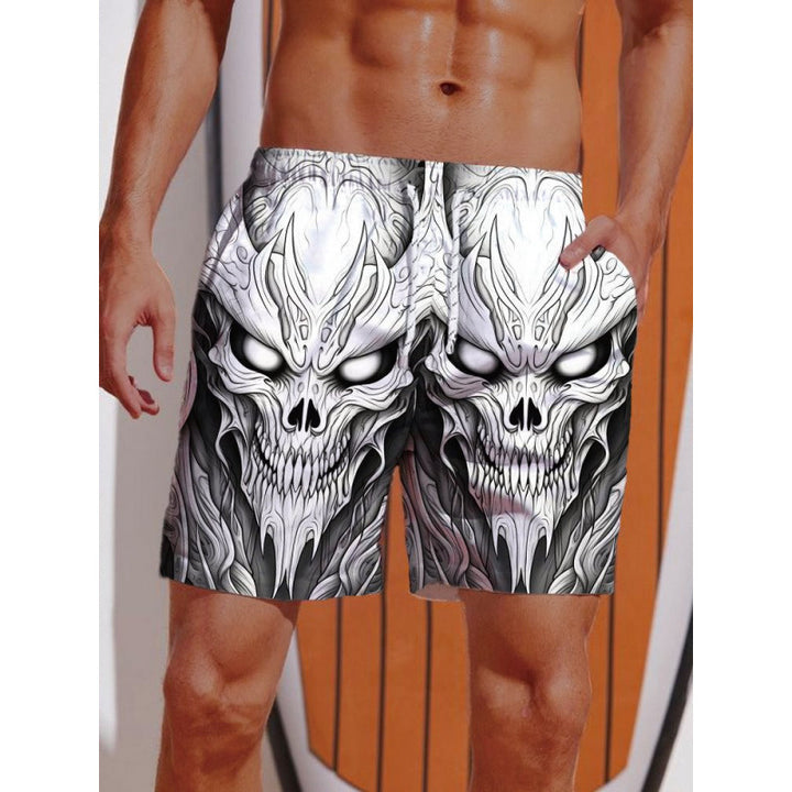 Herren Grafik Psychedelischer Druck Badehose Echoarchiv
