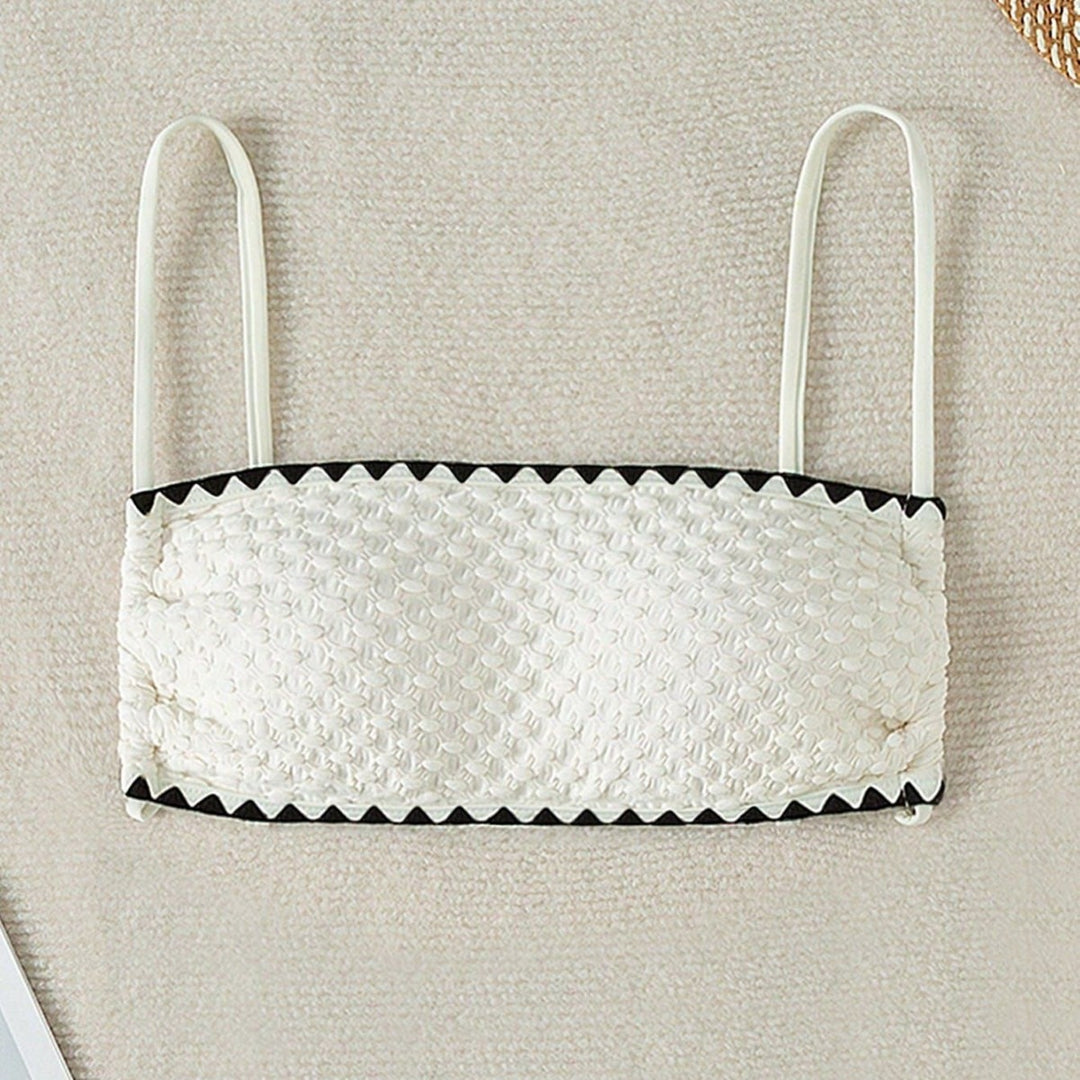 Damen Geripptes Bandeau-Bikinioberteil Echo Archiv