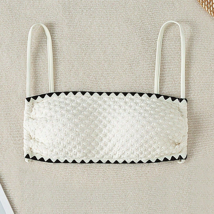 Damen Geripptes Bandeau-Bikinioberteil Echo Archiv