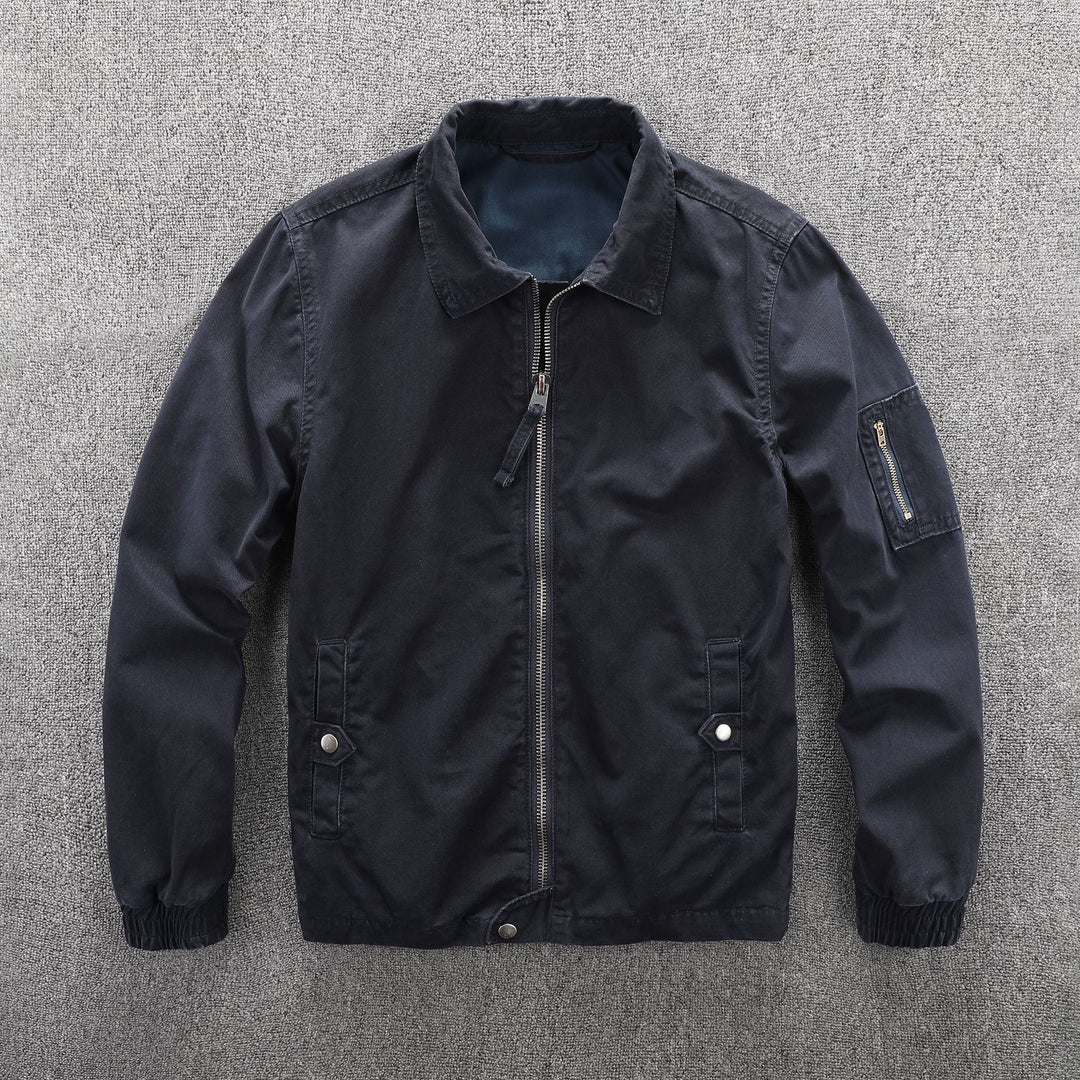 Herren Utility-Blouson im Camouflage-Muster mit Reißverschluss und Armzippertasche Echoarchiv