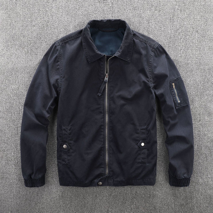 Herren Utility-Blouson im Camouflage-Muster mit Reißverschluss und Armzippertasche Echoarchiv