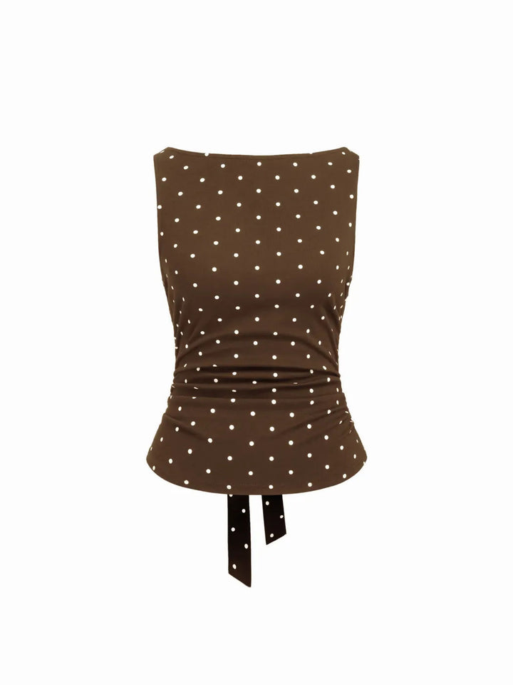 Damen Chic Rollkragen Top mit Raffung und Bindegürtel Echo Archiv