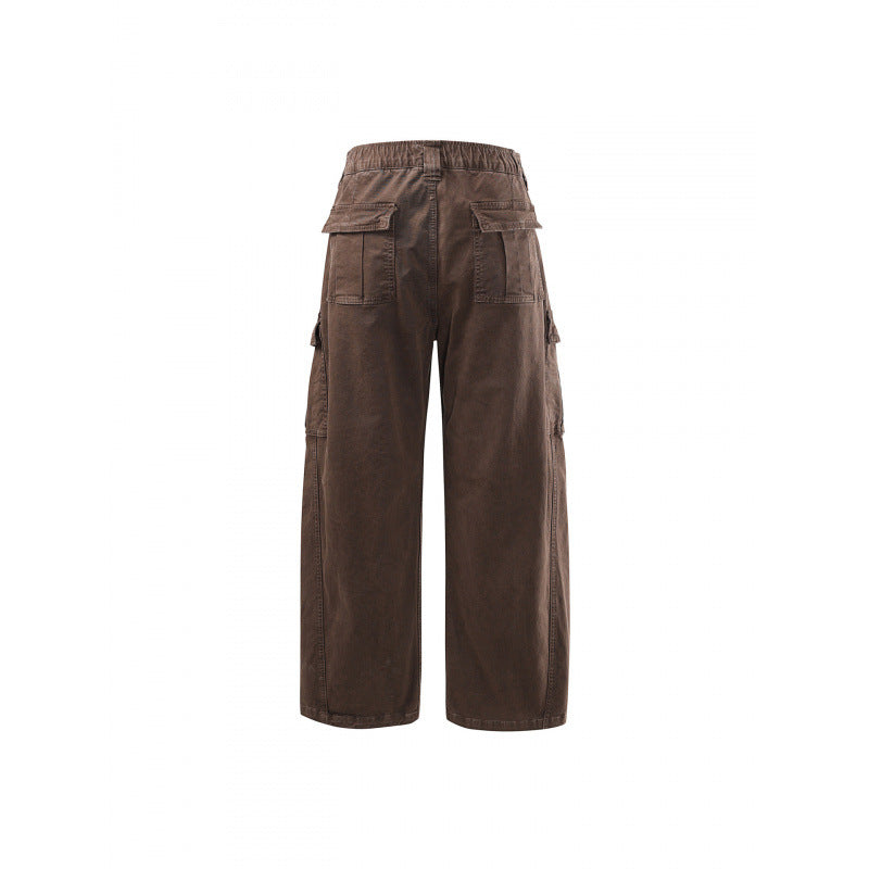 Damen Weite High Waist Cargo Culotte aus Baumwolltwill mit Mehrfachtaschen Echo Archiv
