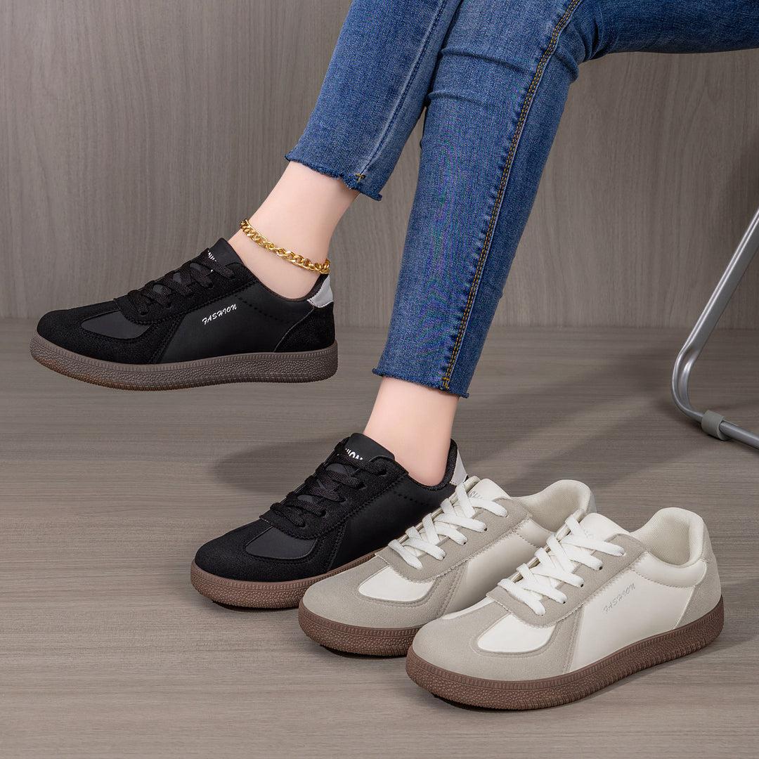 Damen nan retro-inspirierter Freizeit-Sneaker mit Veloursleder-Overlays, gepolsterter Fersenpartie und profiliertem Gummiaußensohle Echo Archiv