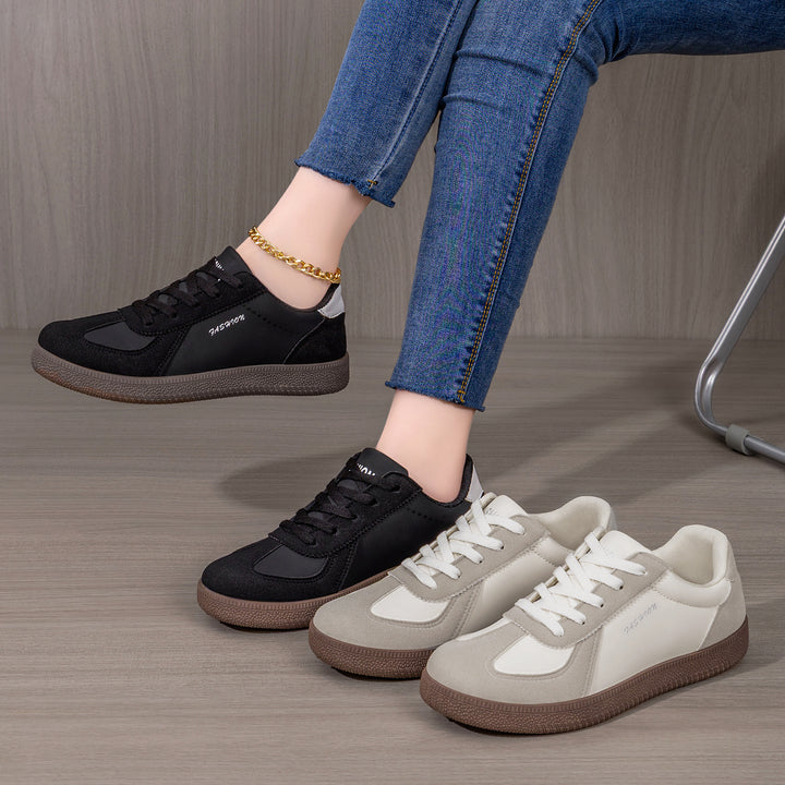 Damen nan retro-inspirierter Freizeit-Sneaker mit Veloursleder-Overlays, gepolsterter Fersenpartie und profiliertem Gummiaußensohle Echo Archiv