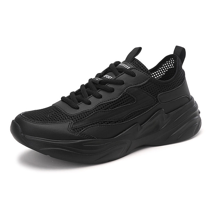Herren nan skulpturaler Freizeit-Sneaker mit geformter Dämpfungssohle und atmungsaktiver Netzgewebe-Lederkombination Echo Archiv