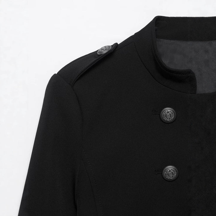 Damen Doppelreihige Militärjacke mit Stehkragen Echo Archiv