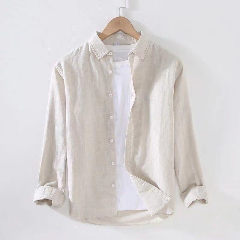 Herren lässige Baumwollbluse mit modernem Schnitt und praktischen Details Echoarchiv