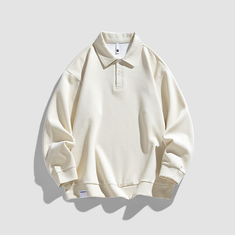 Herren lässiges Poloshirt mit oversized Schnitt und detailverliebtem Kragen Echoarchiv
