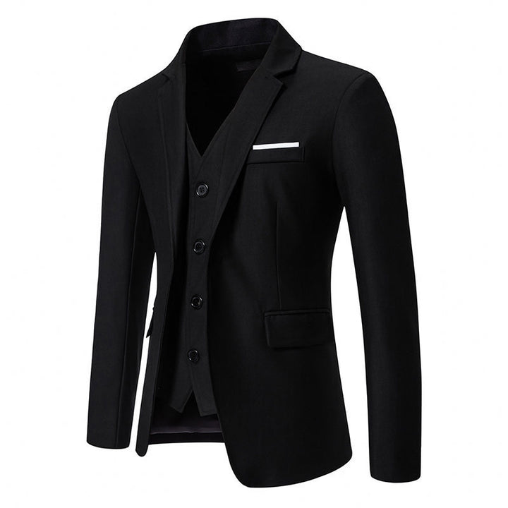 Herren Hochwertiges Anzug-Set mit Weste und elegantem Kragen Echoarchiv
