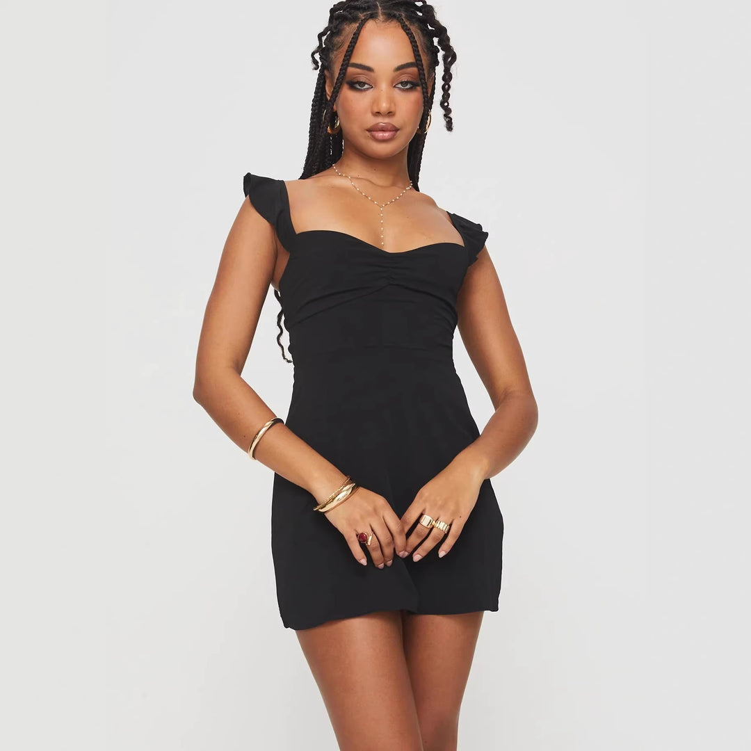 Damen romantisches Sommerkleid mit floralen Stickereien und Rüschendetails Echo Archiv
