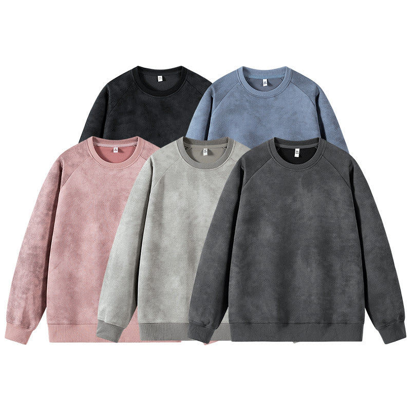 Herren Oversized Sweatshirt mit gebürstetem Fleece-Innenfutter und Vintage-Waschung Echo Archiv