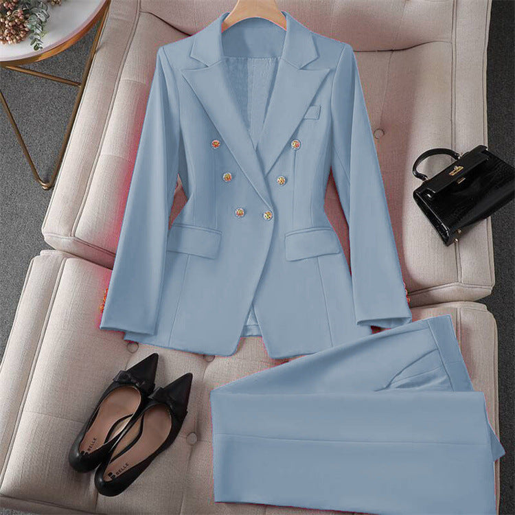 Damen Modischer Doppelreiher Blazer mit eleganten Details Echo Archiv