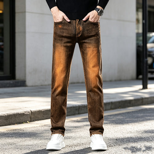 Herren Slim-Fit Jeans mit modischem Used-Look Echoarchiv