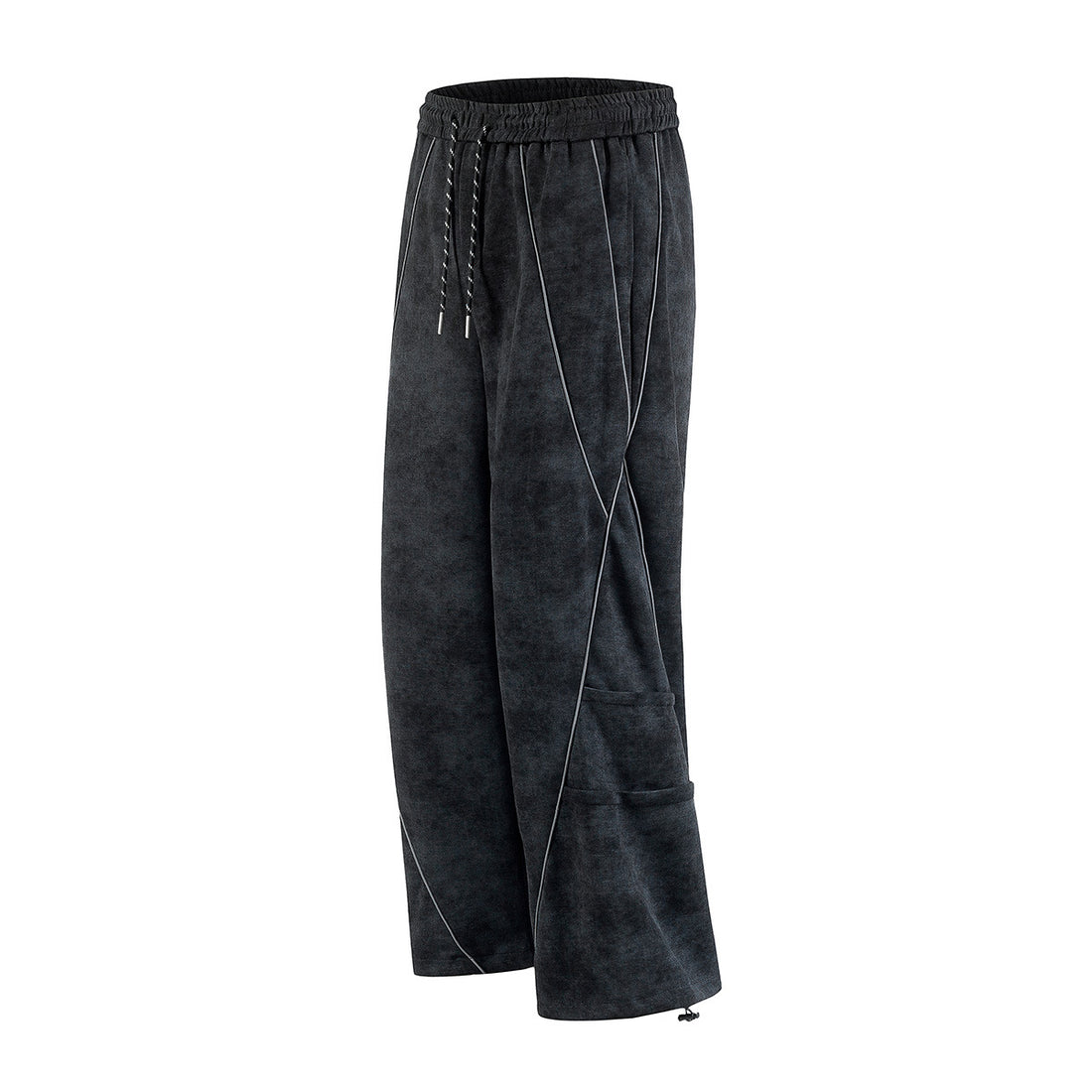 Herren Oversize-Halbzip-Sweatshirt mit Kängurutasche, kontrastpaspel und Ballonärmeln Echo Archiv