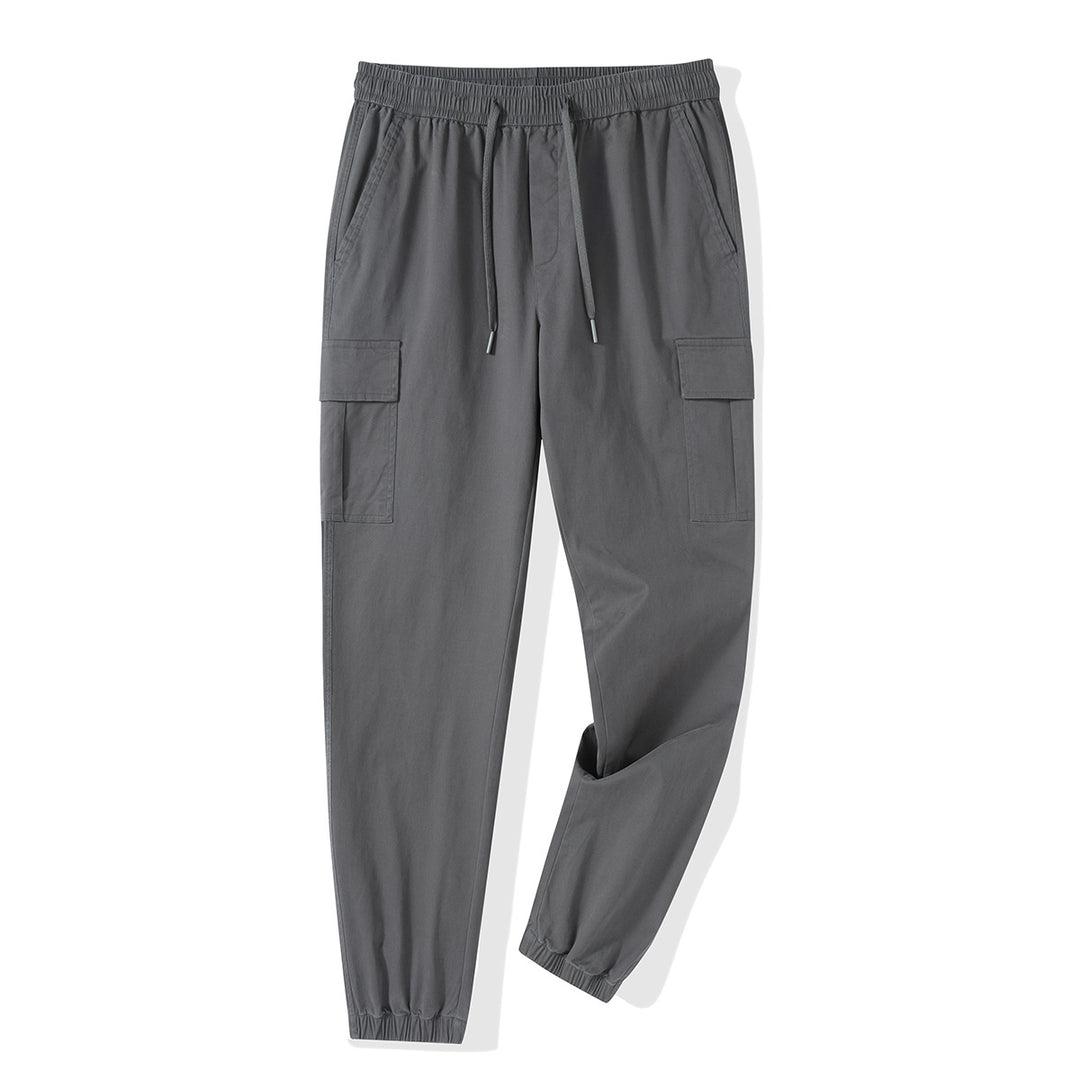 Herren Tapered Cargo-Joggerhose mit Tunnelzugbund, Klappentaschen und elastischem Knöchelabschluss Echo Archiv