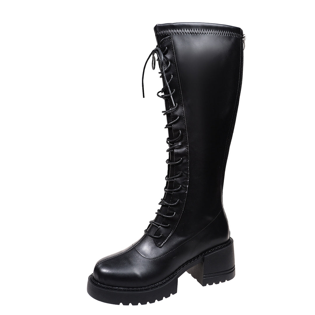 Damen Hohe Schnür-Stiefel Echo Archiv