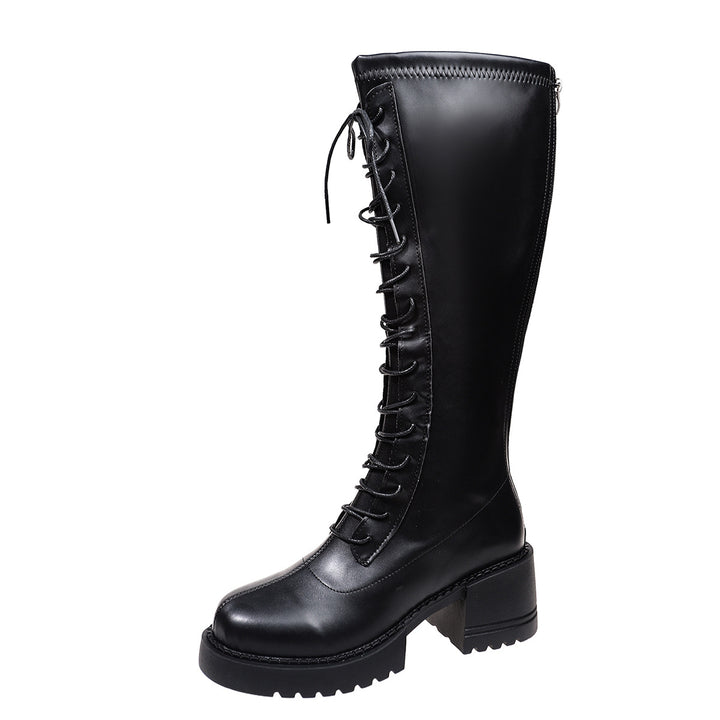 Damen Hohe Schnür-Stiefel Echo Archiv