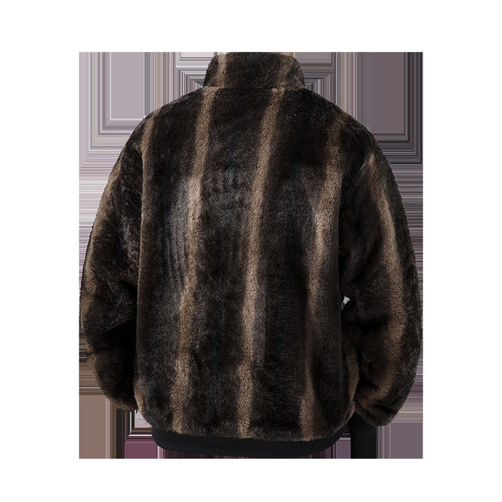 Herren Fleecejacke mit hohem Kragen und elastischem Bund Echo Archiv