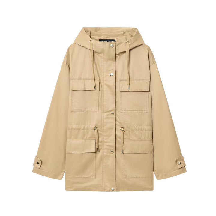 Damen Parka im Utility‑Stil mit Kapuze und Mehrfach‑Taschen Echoarchiv