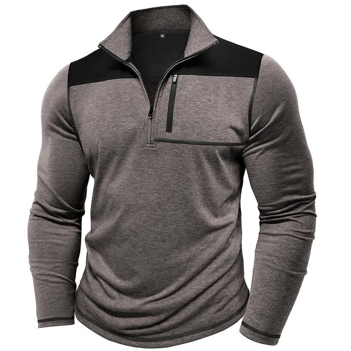 Herren sportlicher Half-Zip Pullover mit praktischer Brusttasche Echoarchiv