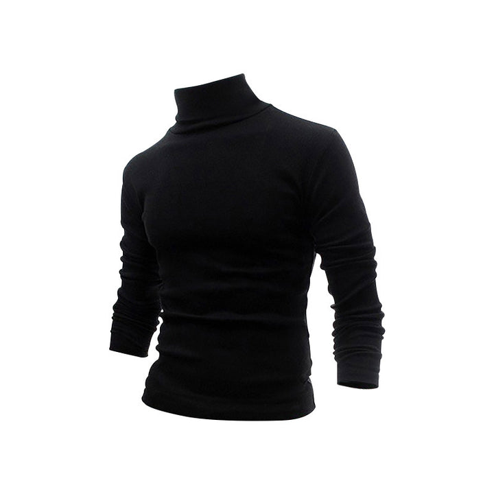 Herren Schmal geschnittenes Rollkragen-Feinstrickshirt mit Stretchkomfort – Marzano
