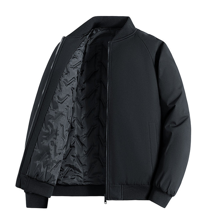 Herren Minimalistische Tech-Bomberjacke mit thermoisolierter Stepp-Innenlage und verdecktem Reißverschluss Echo Archiv