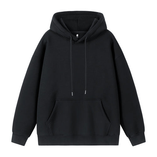 Unisex Oversize-Kapuzenpullover mit Kängurutasche und überschnittener Schulter Echo Archiv