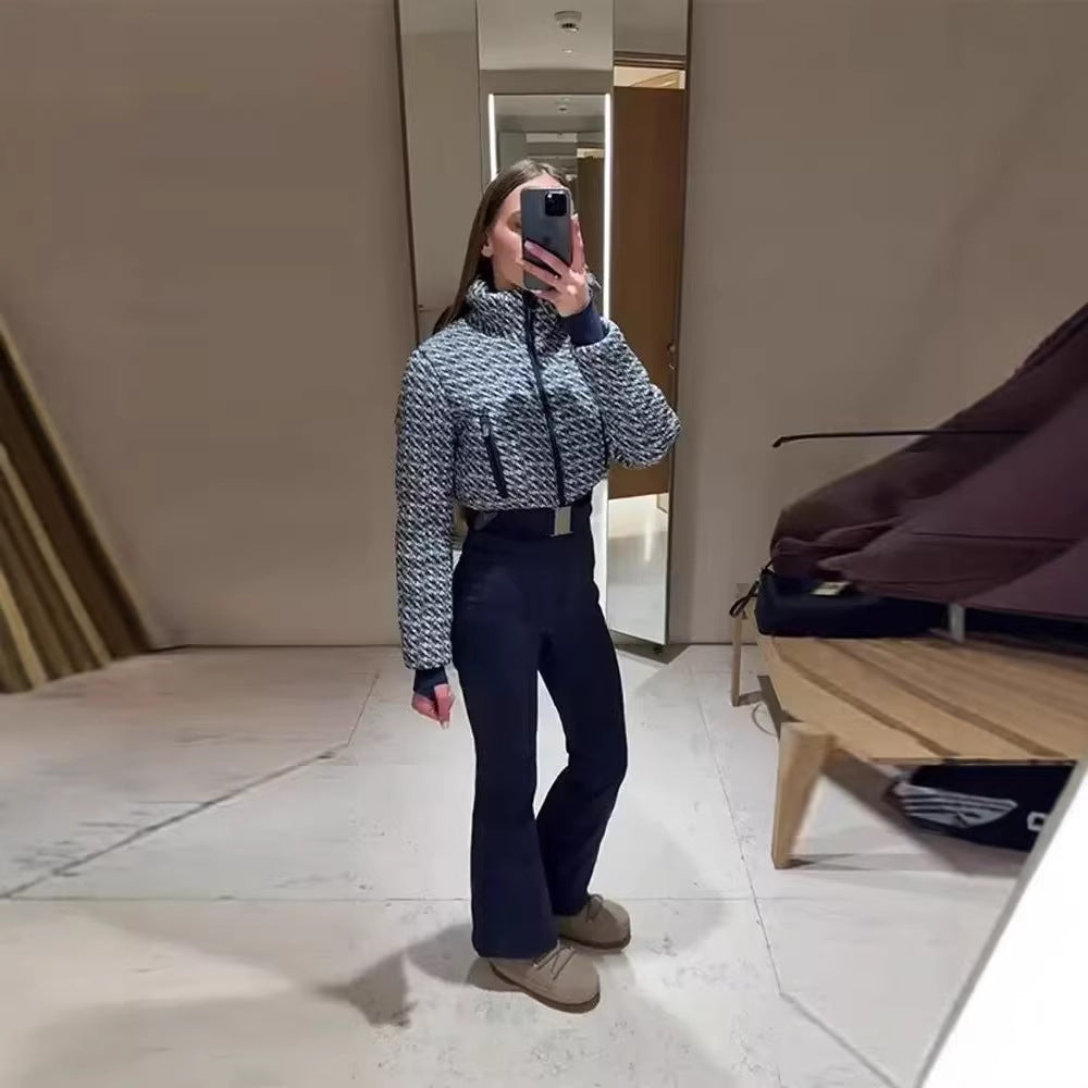 Damen Funktionaler Utility-Overall mit Reißverschlüssen und Taillengürtel Echoarchiv