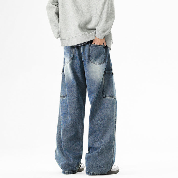 Herren lässige und weit geschnittene Cargo-Jeans Echoarchiv