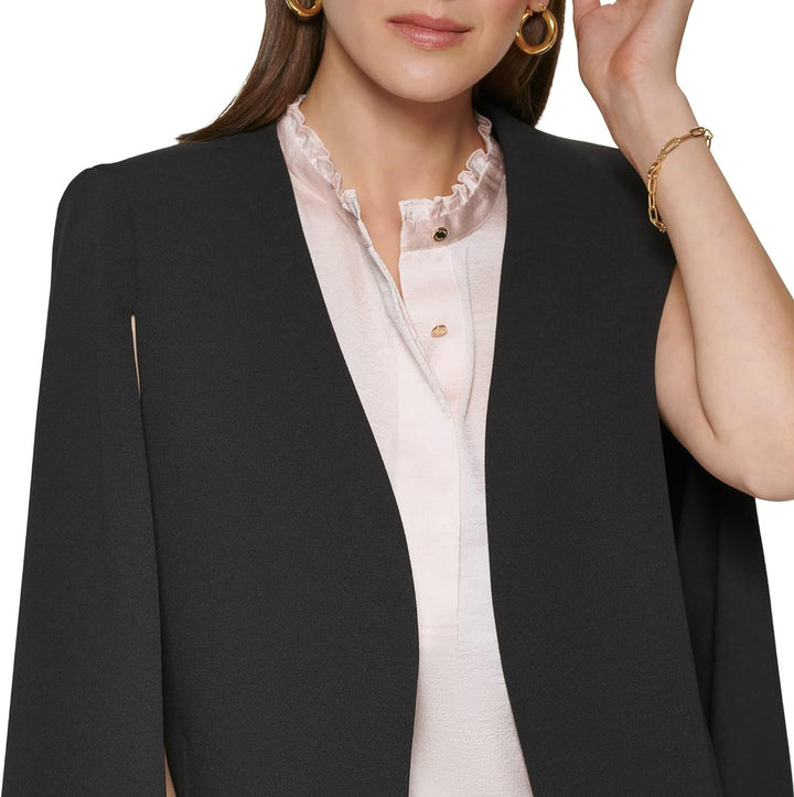 Damen Cape-Blazer-Set im Tailoring mit Cape-Ärmeln und schmaler Anzughose Echoarchiv