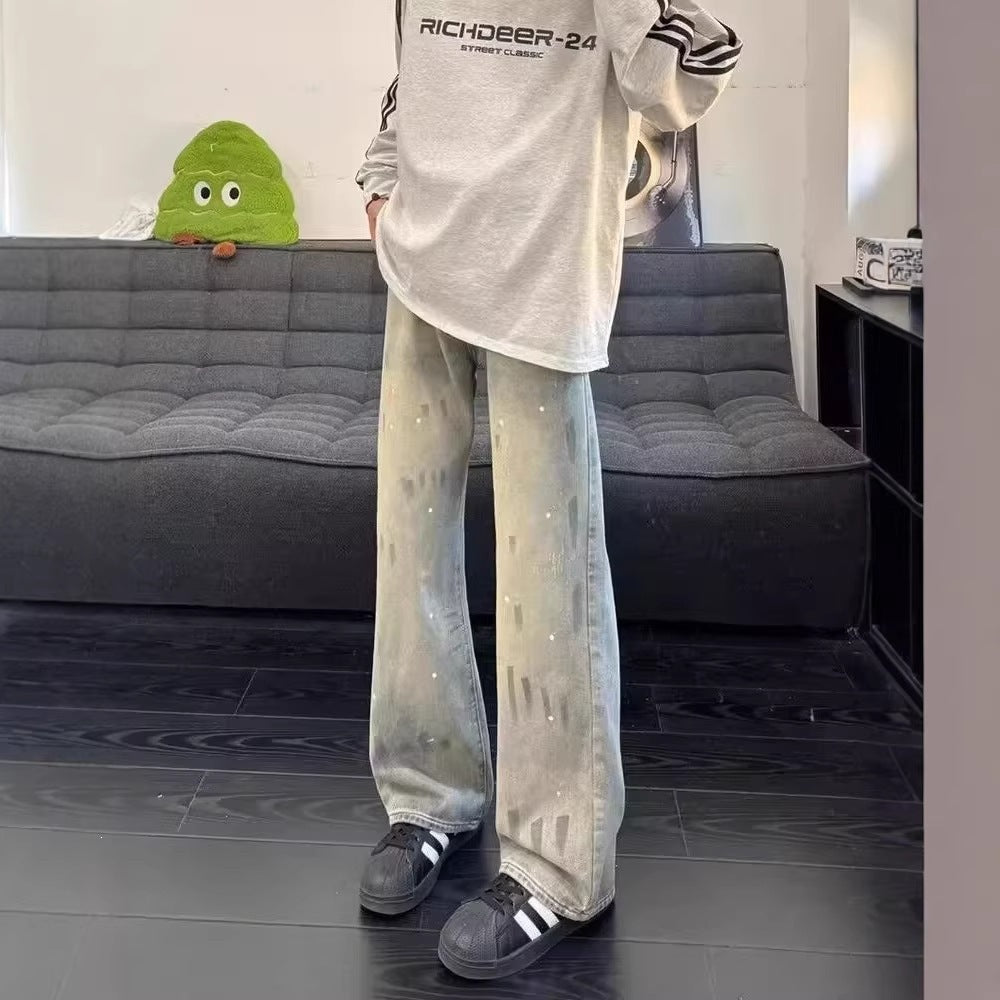 Damen Weit geschnittene Streetwear Jeans Echo Archiv