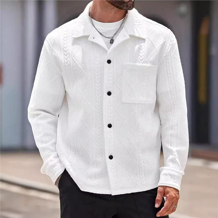 Herren strukturierte Freizeitjacke Echoarchiv