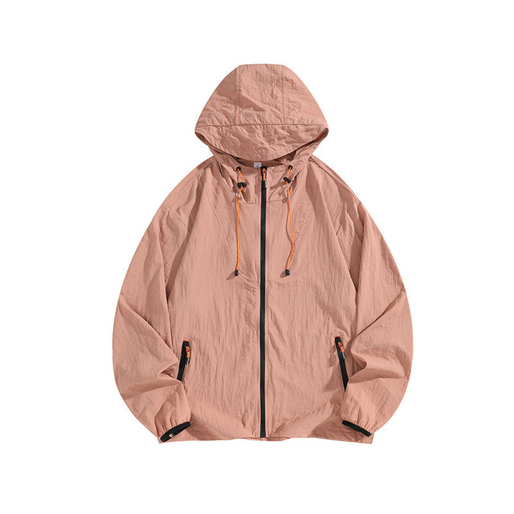 Herren Leichte Outdoorjacke mit Kapuze und praktischen Reißverschlusstaschen Echo Archiv
