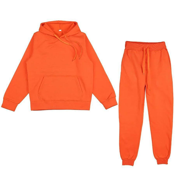 Unisex weiches Lounge-Set mit Oversize-Hoodie, taillenhoher Jogginghose und geripptem Knöchelabschluss Echo Archiv