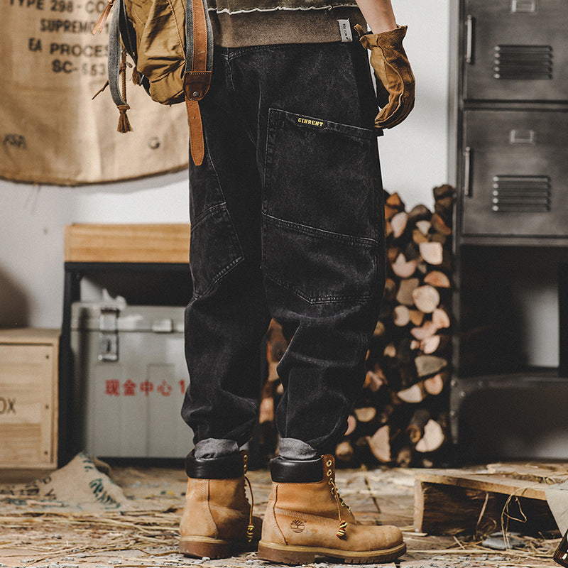 Herren Bequeme Utility Cargo-Hose Echo Archiv