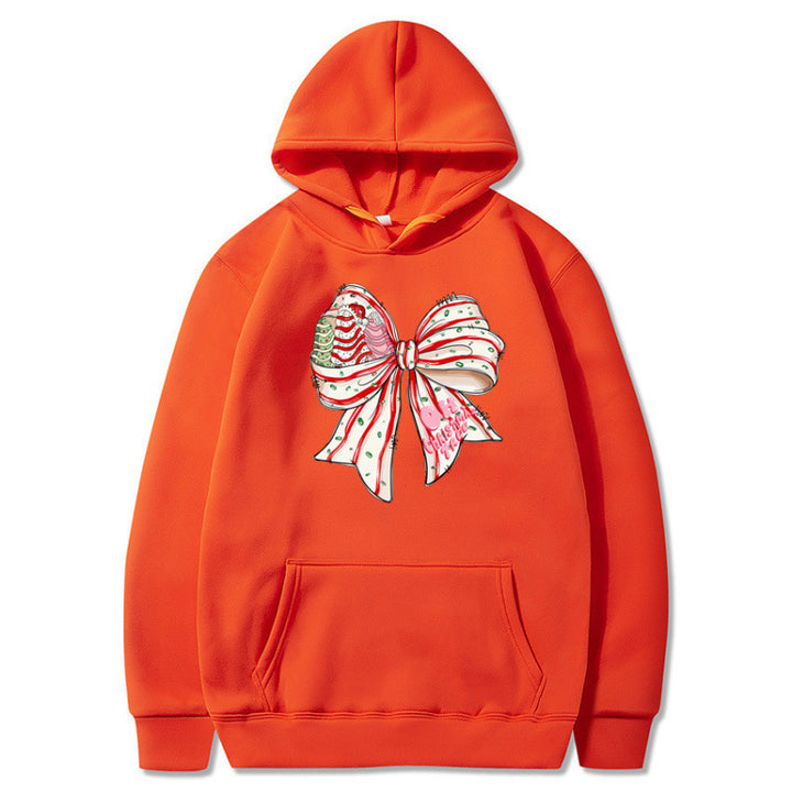 Damen Kapuzenpullover mit festlichem Schleifenmotiv Echoarchiv