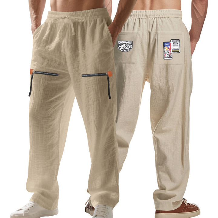 Herren Cargo-Hose mit multifunktionalen Taschen und elastischem Bund Echoarchiv