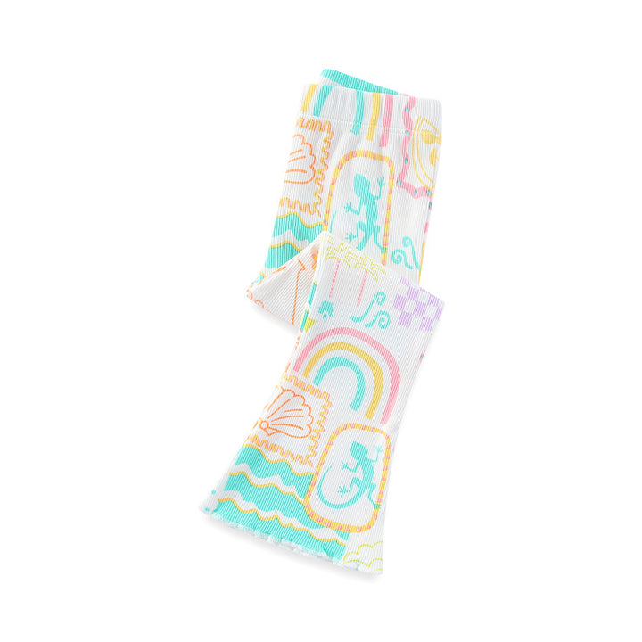 Mädchen Leggings mit buntem Strandmotiv Echo Archiv