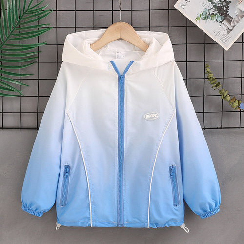 Damen nan leichter Kapuzen-Windbreaker mit Reißverschluss und verdeckten Taschen Echo Archiv