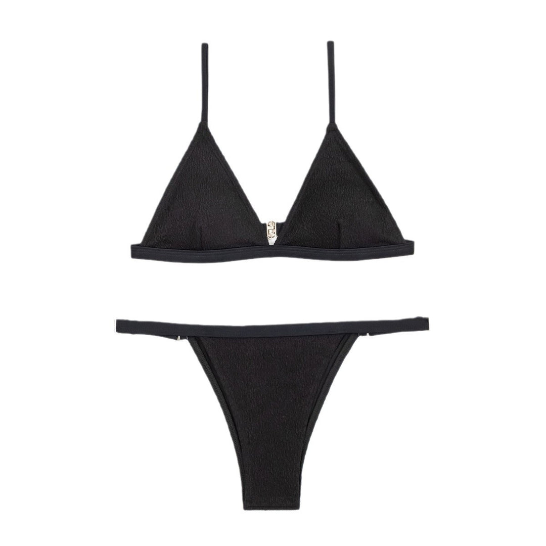 Damen Triangel-Bikini mit elegantem Textur und verstellbaren Trägern Echo Archiv