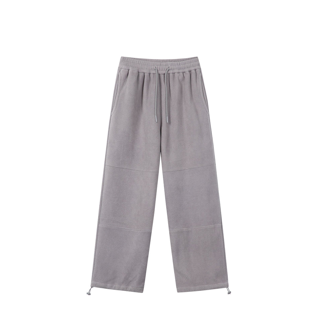 Damen Weite Fleece-Jogginghose mit Tunnelzugbund, Eingrifftaschen und verstellbarem Saum Echoarchiv