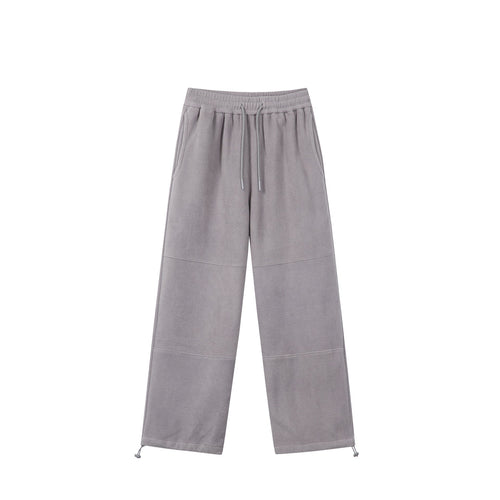 Damen Weite Fleece-Jogginghose mit Tunnelzugbund, Eingrifftaschen und verstellbarem Saum Echoarchiv