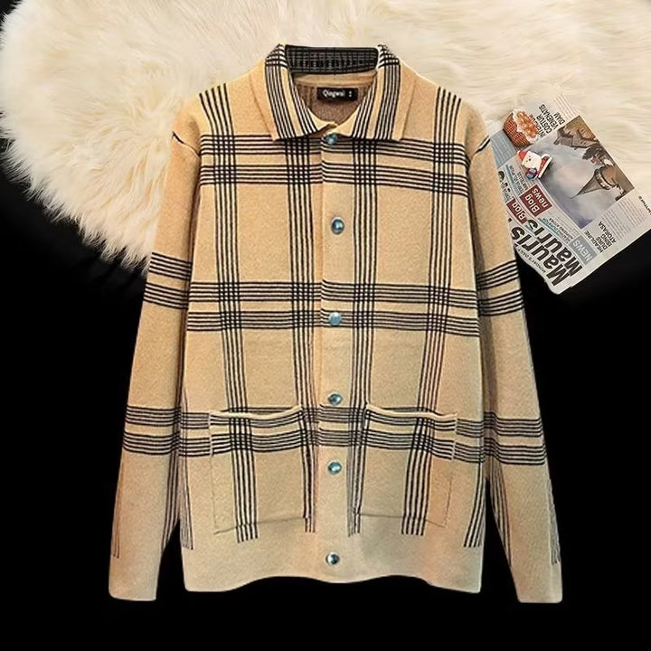 Damen Karierte Hemdjacke mit praktischen Taschen und eleganter Knopfleiste Echoarchiv