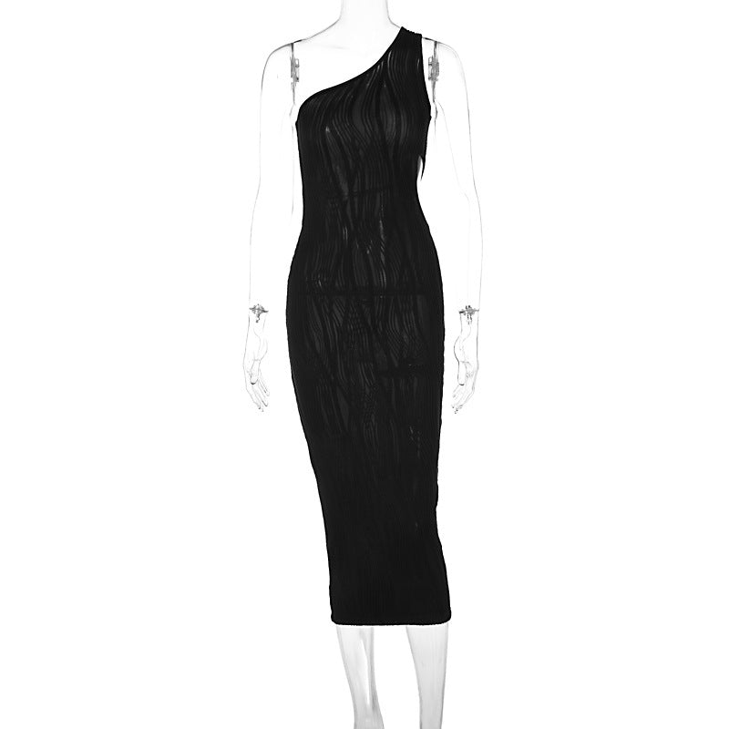 Damen Maxikleid mit asymmetrischem Schnitt und modischen Cut-Outs Echo Archiv